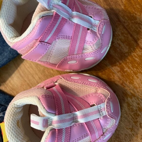 Build a Bear Outfit Denim Rhine Stone Jeans White Flower Top  Pink Underwear - Picture 8 of 8